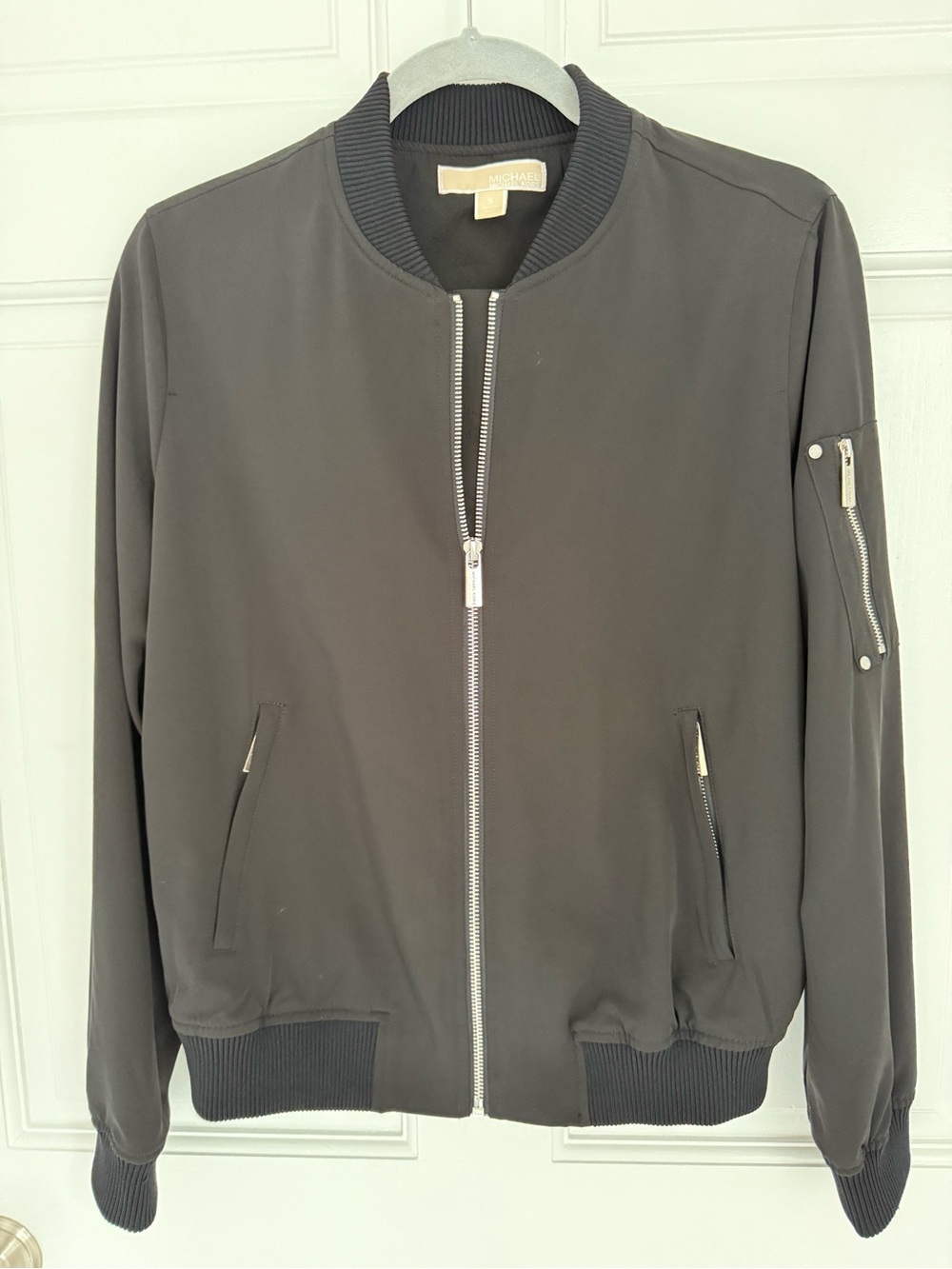 Michael Kors Black Bomber Jacket